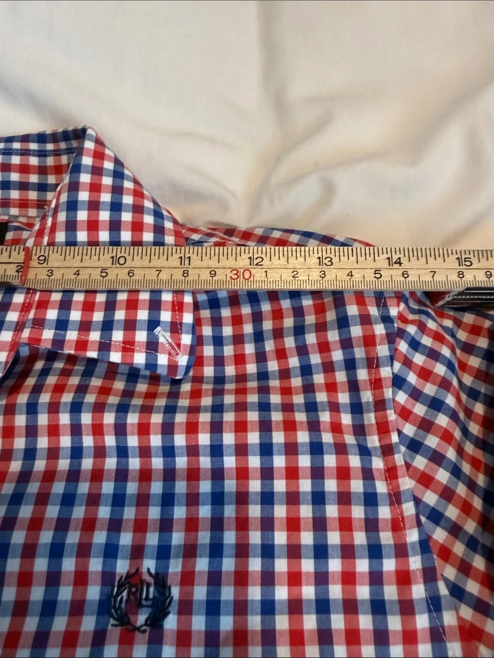 Lauren Ralph Lauren Black Label Boys Plaid Button Down Shirt 14‎ Red Blue White